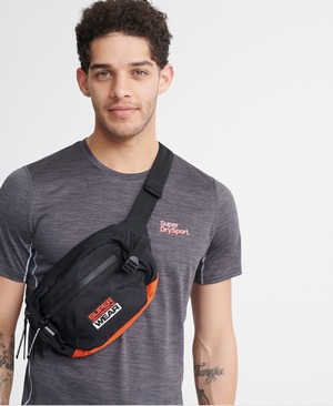 Superdry Sport Bumbag Férfi Táska Fekete | WGMJZ6975